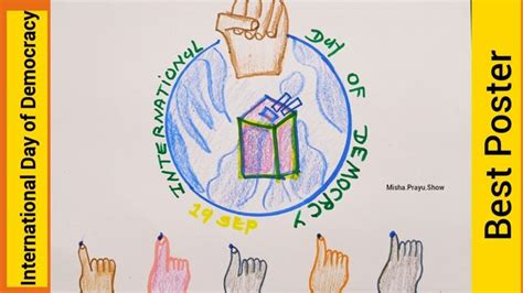 International Day Of Democracy 2021 Poster Drawing