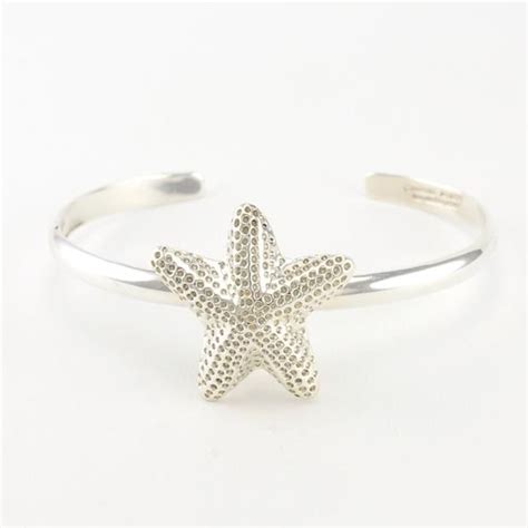 Silver Starfish Cuff Bracelet Cuff Bracelet Silver Sterling