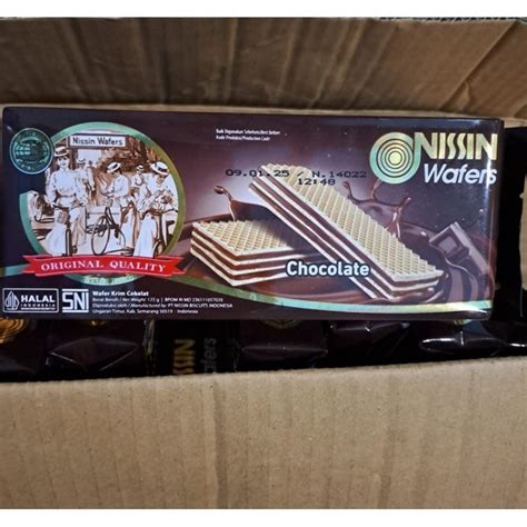 Jual Nissin Wafers Chocolate 125 Gr Shopee Indonesia