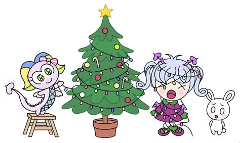 今日はクリスマスツリーの日♡ きゃらりんのイラストブログ