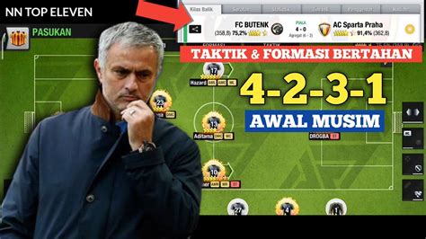 Formasi Bertahan Untuk Awal Musim Top Eleven Youtube