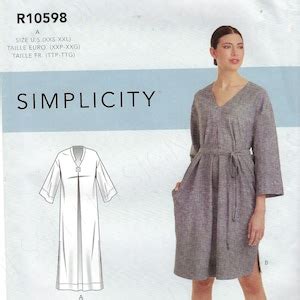 Uncut Simplicity Sewing Pattern 10598 9139 Misses Dressesmisses