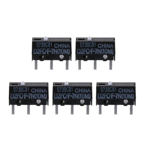 5Pcs Omron Mouse Micro Switch D2FC F 7N 10M For Logitech Microsoft