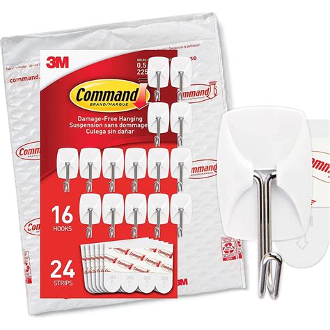 Command Small Wire Value Pack 16 Hooks And 24 Strips GP067 16NA