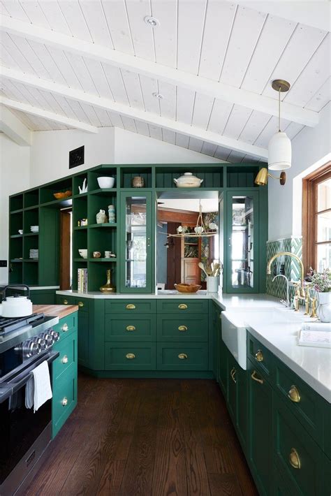 You Ll Want An Emerald Green Kitchen After Seeing This California