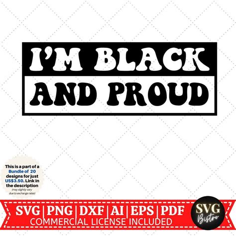 Black And Proud SVG Black History SVG Black Pride Svg Retro Cut File