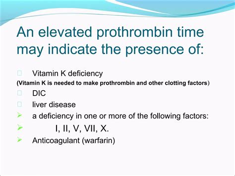 Bleeding Timeclotting Time Pt And Ptt Ppt