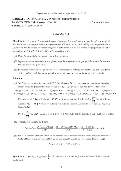 Examen Junio Preguntas Y Respuestas Departamento De Matem