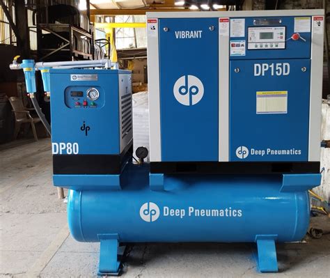 Deep Pneumatics To Hp Tank Mounted Screw Air Compressor