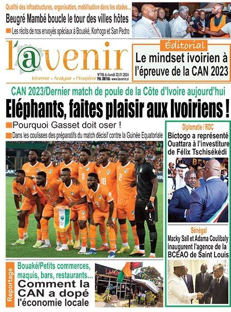 Titrologie De L Avenir N Du Lundi Janvier Abidjan Net