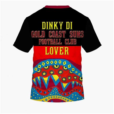 Afl Gold Coast Suns Dinky Di Lover Aboriginal Flag X Indigenous T Shirt