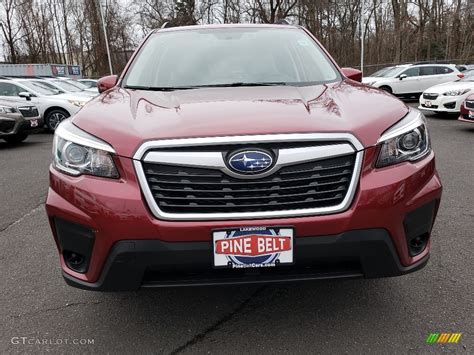 2019 Crimson Red Pearl Subaru Forester 2 5i Premium 130952581 Photo 2