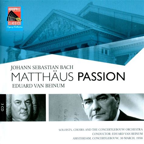 BACH MATTHUS PASSION NEW CD EBay