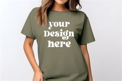 Comfort Colors Moss Mockup Graphic By Mockupstore Creative Fabrica