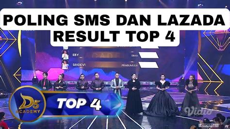 SRIDEVI MIMPIN POLLING SMS DAN LAZADA TOP 4 RESULT DANGDUT ACADEMY 5