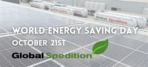 World Energy Saving Day Global Spedition