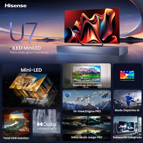 Hisense Mini Led Tv U Nq Pulgadas Con Quantum Dot Colour