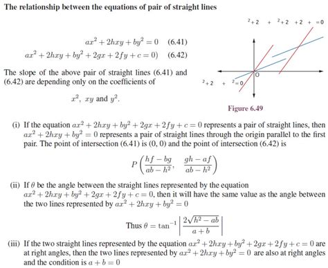 Pair Of Straight Lines Definition Equation Formula Solved Example Problems Exercise