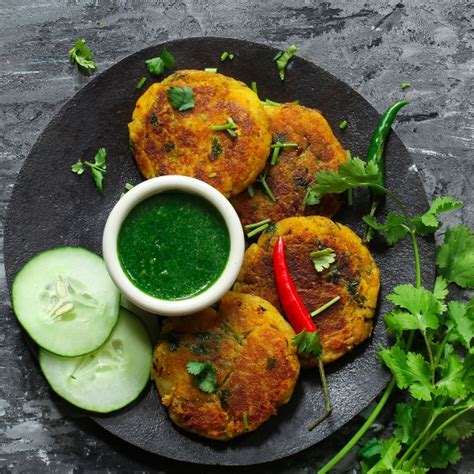 Paneer Aloo Tikki 6pcs Panj Taara Indian Restaurant