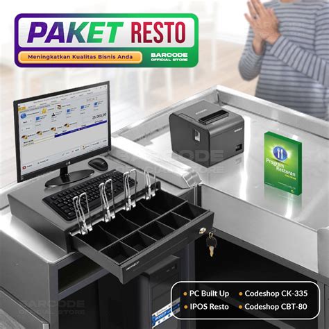 Jual Paket Komputer Kasir IPOS Resto 3 0 Software Program Kasir