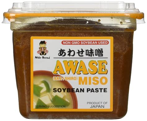 Buy Miko Awase Miso Soyabean Paste Aka Shiro 500 Gram Gmo Free Japanese Miso Paste