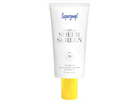 Supergoop Mineral Sheer Screen Spf 30 15 Fl Oz45 Ml Ingredients And Reviews