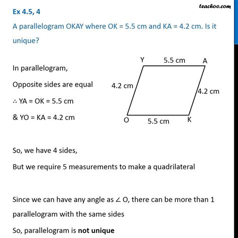 How To Construct A Parallelogram Adjacent Sides Given Teachoo