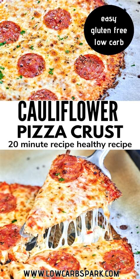 Cauliflower Pizza Crust Low Carb Spark