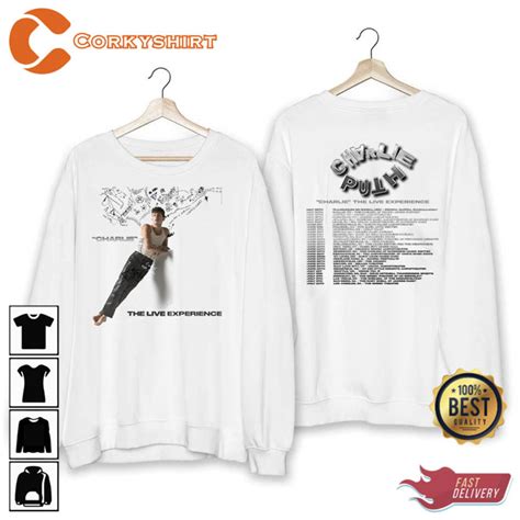 Charlie Puth Presents The Charlie Experience 2023 Concert 2 Side Shirt - Corkyshirt