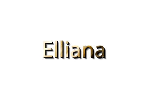 Elliana 3d Name 15079626 Png