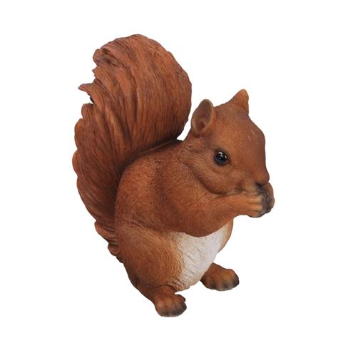 AVRI Bloem En Tuincentrum Statue Red Squirrel Deer Statues