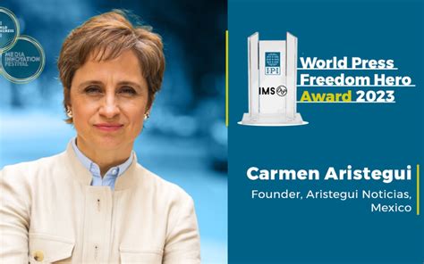 EN VIVO Carmen Aristegui recibe premio al Héroe Mundial de la