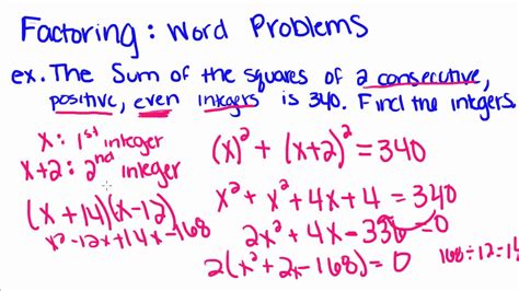 Factoring Example Problems With Answers