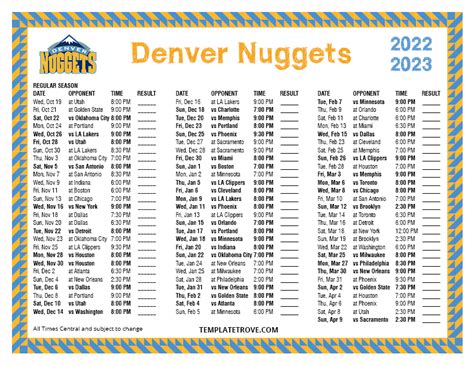 Denver Nuggets Schedule 2024 24 Celia Darelle