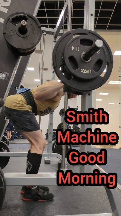 The Smith Machine Is Useful Smith Machine Good Mornings Youtube