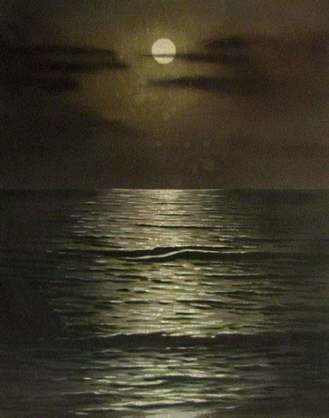 Eerie 99 Year Old Hitler Painting The Nocturnal Sea To Go Under The