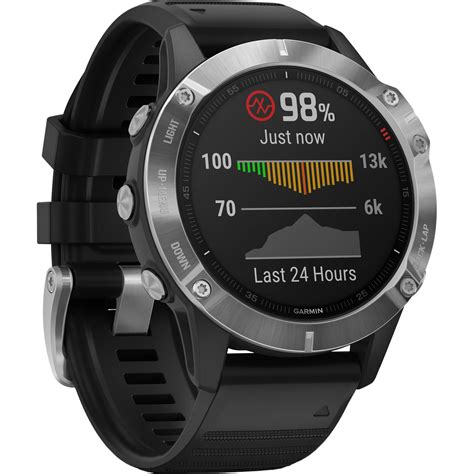 Đồng Hồ Garmin Fenix 6 47mm Silverblack Band Chính Hãng Giá Tốt