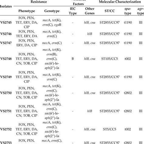 Genetic Characterization Of Antibiotic Resistance And Molecular Typing