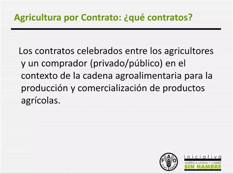 Aspectos Legales De La Agricultura Por Contrato Ppt