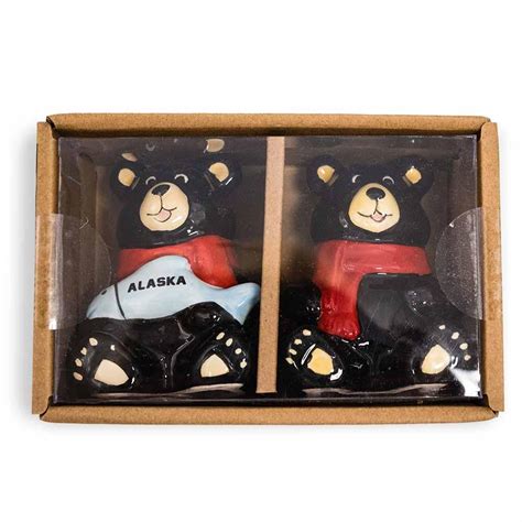 Tongass Trading Company Alaska Souvenirs Salt And Pepper Shakers Bears