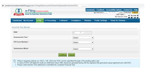 Income Tax Return Steps To File Itr Online