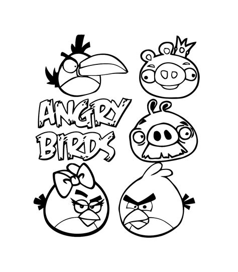 P Ginas De Colora O Para Crian As Angry Birds Angry Birds Just