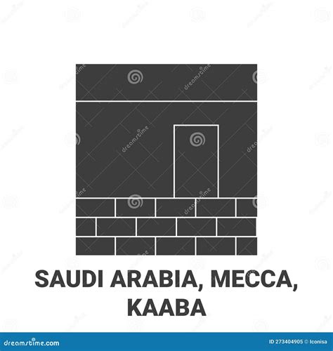 Ilustra O Do Vetor De Viagem Saudi Arabia Mecca Kaaba Ilustra O Do