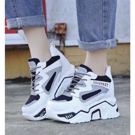 New Wedge Korean Chunky Rubber Shoes For Women Fashion Casual Shoes（add 2 Size） Lazada Ph