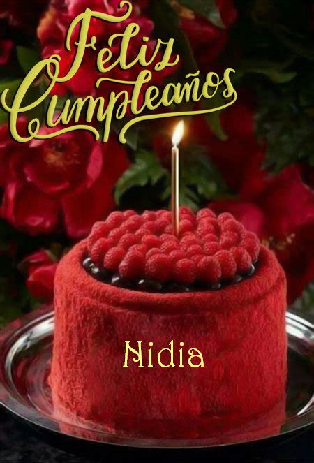 Feliz Cumpleaños Nidia Tarjetas De Felicitaciones E Imágenes Feliz