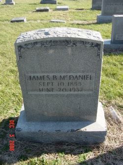 James Buchanan Mcdaniel M Morial Find A Grave