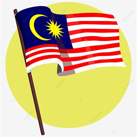 Bendera Malaysia Berkibar Megah Sempena Hari Kemerdekaan, ماليزيا, هاري كيبانغسان, نيجاراكو PNG ...