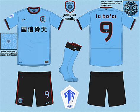 Jiangsu Sainty Fc Away Kit Azure League Md 8