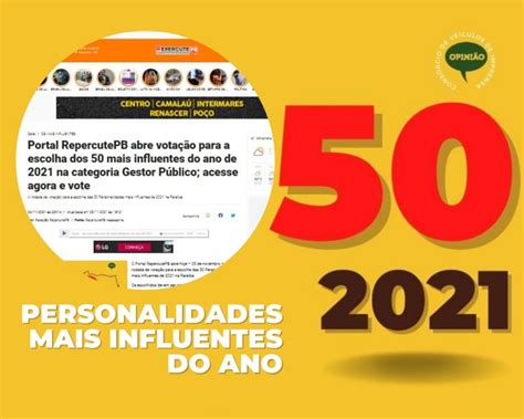 ExpressoPB Personalidades Mais Influentes De 2021 Mais De 30 Gestores