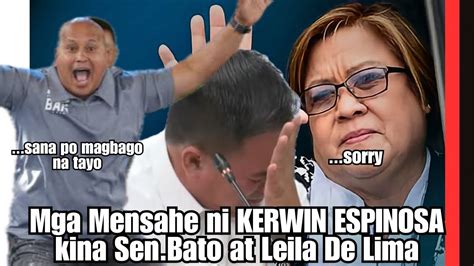 Kerwin Espinosa Humingi Ng Tawad Kay Leila De Limat At Nagsabi Kay